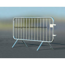 Galvanized Tube Crowd Control Barrier / Pedestrian Barrier